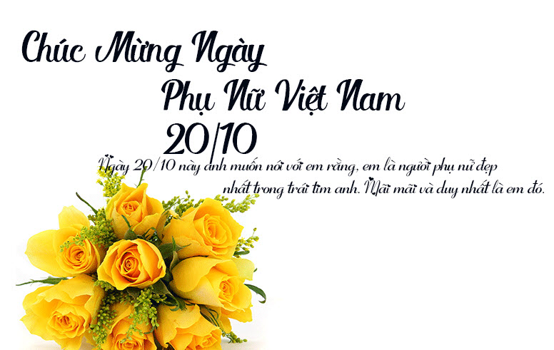 Chúc Mừng Ngày Phụ Nữ Việt Nam 20.10