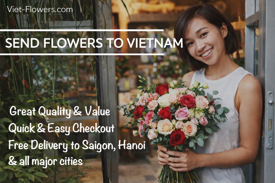 Send flowers to Vietnam same day delivery